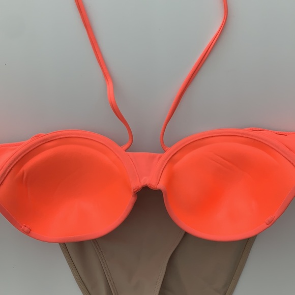 Neon Orange Swimsuit Top *only* - Picture 3 of 3